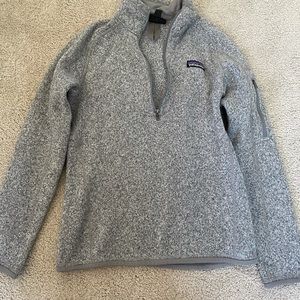 Patagonia grey better sweater 1/4 zip